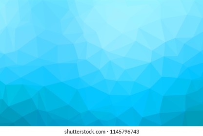 Light BLUE vector hexagon mosaic cover. Colorful abstract illustration with gradient. The elegant pattern can be used as part of a brand book.