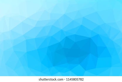 Light BLUE vector hexagon mosaic cover. Modern geometrical abstract illustration with gradient. Brand new design for your business.