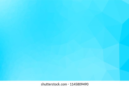 Light BLUE vector hexagon mosaic template. Colorful illustration in abstract style with gradient. The elegant pattern can be used as part of a brand book.