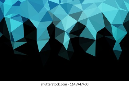 Light BLUE vector hexagon mosaic texture. Brand new colored illustration in blurry style with gradient. The template can be used as a background for cell phones.