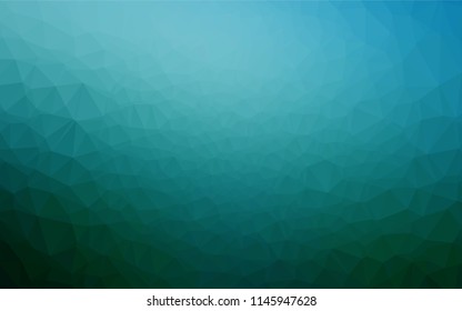 Light BLUE vector hexagon mosaic template. Creative illustration in halftone style with gradient. A completely new template for your business design.