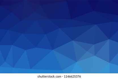 Light BLUE vector hexagon mosaic template. Creative geometric illustration in Origami style with gradient. A completely new design for your business.