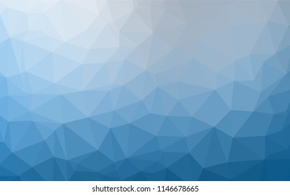 Light BLUE vector hexagon mosaic cover. Shining colored illustration in a Brand new style. The polygonal design can be used for your web site.