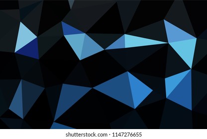 Light BLUE vector hexagon mosaic cover. Shining colored illustration in a Brand new style. A completely new template for your business design.