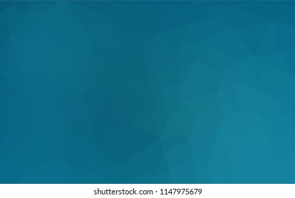 Light BLUE vector hexagon mosaic template. Modern geometrical abstract illustration with gradient. A completely new design for your business.