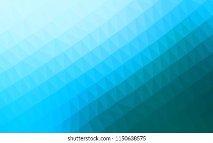 Light BLUE vector hexagon mosaic texture. A completely new color illustration in a vague style. The elegant pattern can be used as part of a brand book.