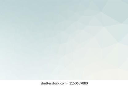 Light BLUE vector hexagon mosaic template. Brand new colored illustration in blurry style with gradient. The textured pattern can be used for background.