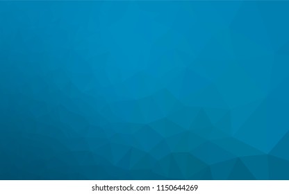 Light BLUE vector hexagon mosaic cover. Shining illustration, which consist of triangles. Brand new style for your business design.