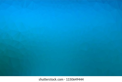 Light BLUE vector hexagon mosaic cover. Brand new colored illustration in blurry style with gradient. The textured pattern can be used for background.