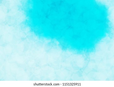 Light BLUE vector hexagon mosaic pattern. Colorful illustration in abstract style with gradient. The elegant pattern can be used as part of a brand book.