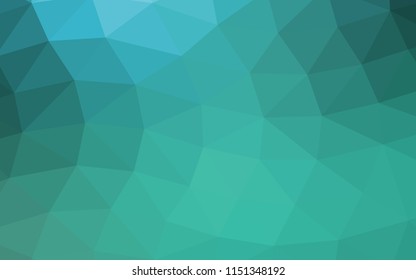 Light BLUE vector hexagon mosaic triangle mosaic. Brand new colored illustration in blurry style with gradient. The elegant pattern can be used as part of a brand book.