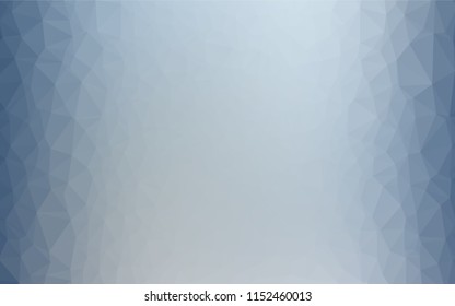 Light BLUE vector hexagon mosaic cover. Colorful abstract illustration with gradient. Brand new design for your business.