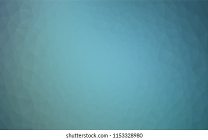 Light BLUE vector hexagon mosaic template. A vague abstract illustration with gradient. A completely new template for your business design.