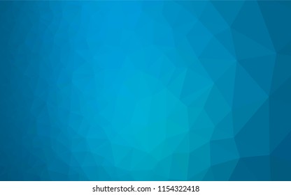 Light BLUE vector hexagon mosaic cover. Colorful abstract illustration with gradient. A completely new design for your business.