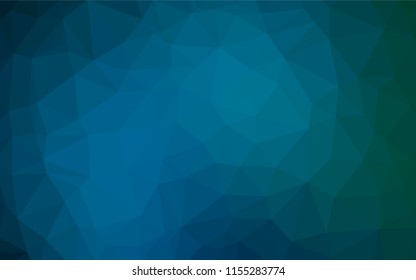Light BLUE vector hexagon mosaic cover. An elegant bright illustration with gradient. The elegant pattern can be used as part of a brand book.