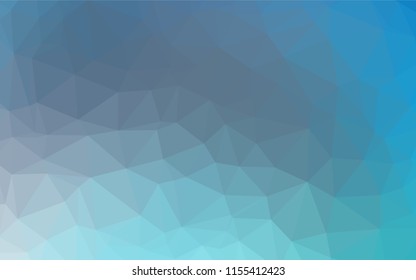 Light BLUE vector hexagon mosaic texture. Shining colored illustration in a Brand new style. Triangular pattern for your business design.