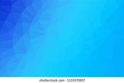 Light BLUE vector hexagon mosaic template. A vague abstract illustration with gradient. The completely new template can be used for your brand book.