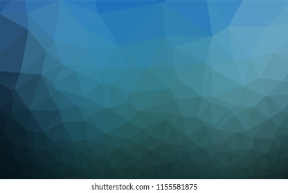 Light BLUE vector hexagon mosaic template. A vague abstract illustration with gradient. Brand new design for your business.