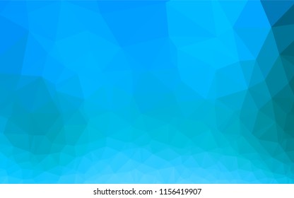 Light BLUE vector hexagon mosaic cover. Colorful illustration in abstract style with gradient. The elegant pattern can be used as part of a brand book.