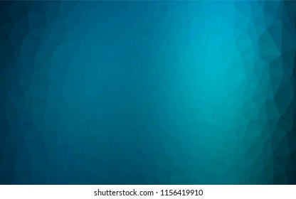 Light BLUE vector hexagon mosaic cover. Colorful abstract illustration with gradient. A new texture for your design.