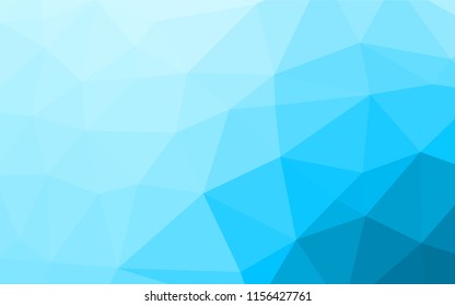 Light BLUE vector hexagon mosaic cover. A sample with polygonal shapes. Brand new style for your business design.