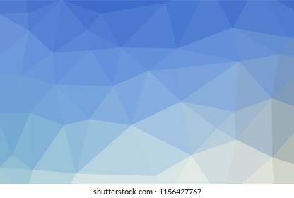 Light BLUE vector hexagon mosaic texture. An elegant bright illustration with gradient. A completely new design for your business.