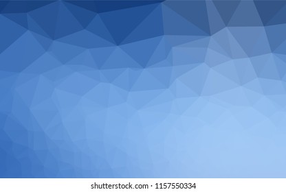Light BLUE vector hexagon mosaic cover. An elegant bright illustration with gradient. A completely new design for your business.