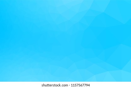Light BLUE vector hexagon mosaic template. A sample with polygonal shapes. A completely new template for your business design.