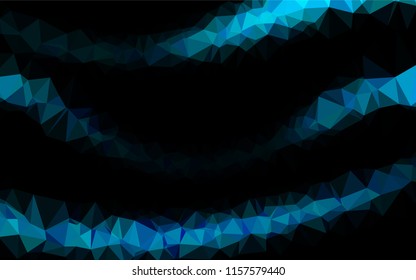 Light BLUE vector hexagon mosaic texture. Colorful illustration in abstract style with gradient. The completely new template can be used for your brand book.