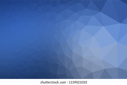 Light BLUE vector hexagon mosaic cover. Modern geometrical abstract illustration with gradient. Triangular pattern for your business design.