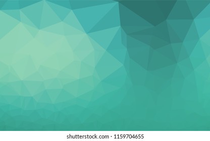 Light BLUE vector hexagon mosaic template. Brand new colored illustration in blurry style with gradient. A completely new design for your business.