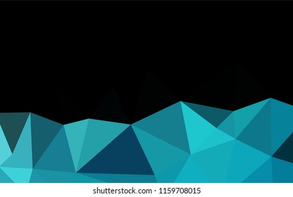 Light BLUE vector hexagon mosaic texture. Brand new colored illustration in blurry style with gradient. A completely new design for your business.