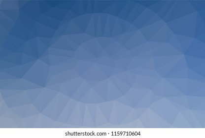 Light BLUE vector hexagon mosaic texture. Triangular geometric sample with gradient.  A new texture for your design.