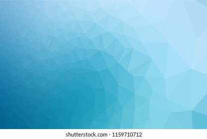 Light BLUE vector hexagon mosaic cover. A sample with polygonal shapes. The elegant pattern can be used as part of a brand book.