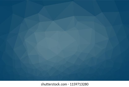 Light BLUE vector hexagon mosaic template. Shining illustration, which consist of triangles. Brand new style for your business design.