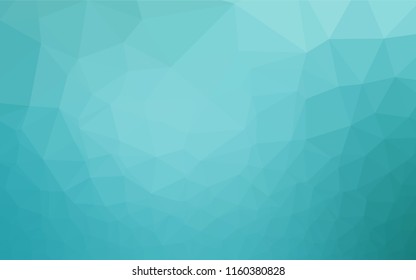 Light BLUE vector hexagon mosaic texture. An elegant bright illustration with gradient. Triangular pattern for your business design.