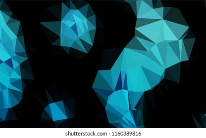 Light BLUE vector hexagon mosaic texture. Colorful illustration in abstract style with gradient. The textured pattern can be used for background.