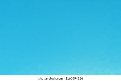 Light BLUE vector hexagon mosaic template. A vague abstract illustration with gradient. The elegant pattern can be used as part of a brand book.