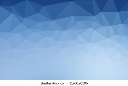 Light BLUE vector hexagon mosaic texture. A vague abstract illustration with gradient. The best triangular design for your business.
