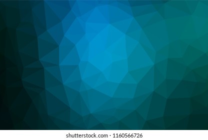 Light BLUE vector hexagon mosaic cover. Colorful abstract illustration with gradient. A new texture for your design.