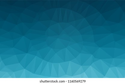 Light BLUE vector hexagon mosaic template. Colorful illustration in abstract style with gradient. The best triangular design for your business.