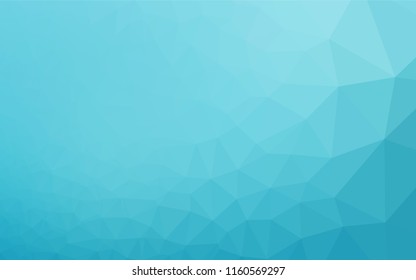 Light BLUE vector hexagon mosaic texture. A vague abstract illustration with gradient. Brand new design for your business.