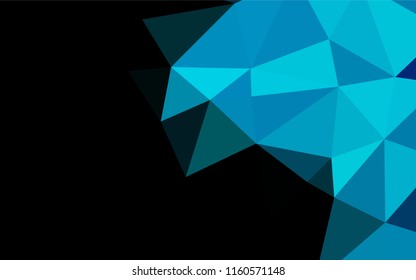 Light BLUE vector hexagon mosaic cover. Colorful illustration in abstract style with gradient. Brand new design for your business.