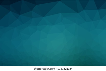 Light BLUE vector hexagon mosaic cover. Modern geometrical abstract illustration with gradient. The elegant pattern can be used as part of a brand book.