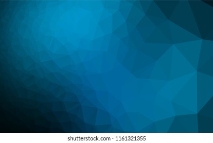 Light BLUE vector hexagon mosaic template. A vague abstract illustration with gradient. Brand new style for your business design.
