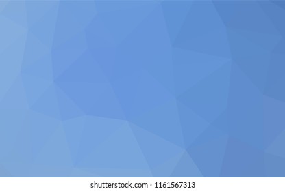 Light BLUE vector hexagon mosaic texture. Shining illustration, which consist of triangles. The textured pattern can be used for background.