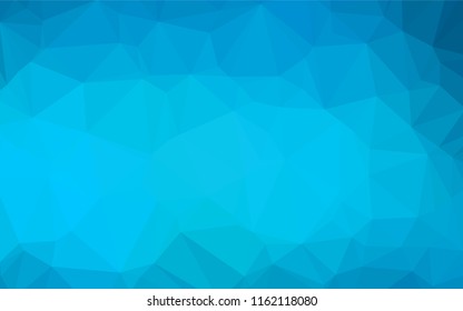 Light BLUE vector hexagon mosaic texture. An elegant bright illustration with gradient. A completely new design for your business.