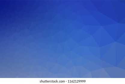 Light BLUE vector hexagon mosaic cover. Creative illustration in halftone style with gradient. The best triangular design for your business.