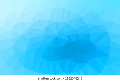 Light BLUE vector hexagon mosaic template. Colorful illustration in abstract style with gradient. The polygonal design can be used for your web site.