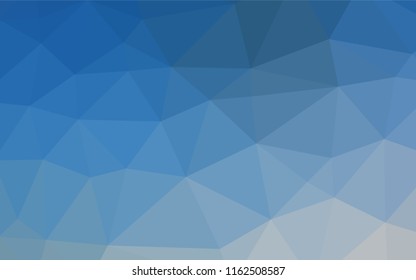 Light BLUE vector hexagon mosaic template. Brand new colored illustration in blurry style with gradient. A completely new template for your business design.